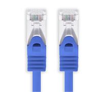 Cable Ethernet Cat7 Cat.7 Gigabit cable de red LAN con conector Cat6a RJ45) (con doble blindaje) 500 MHz azul - 1 unidad 10m