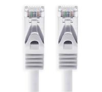 Cable Ethernet Cat7 Cat.7 Gigabit cable de red LAN con conector Cat6a RJ45) (con doble blindaje) 500 MHz Blanco - 1 pieza 10m