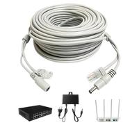Cable Ethernet - Conector De Alta Velocidad Cable De Internet | Monitoreo De Cables De Extensión De Internet Con Conector, Cable Ethernet Profesional Cómodo Juego De Juegos Para El Hogar De Trabajo En