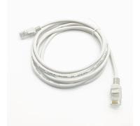 Cable Ethernet de alta velocidad los 300CM para el cordón de remiendo | Soporte de ancho de banda del 100M, para la aleación superconductora trenzada, conexión estable, uso interior, color blanco