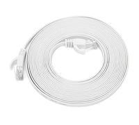 Cable Ethernet Gigabit CAT6 Puente de Red de par Trenzado de 8 Núcleos Cable de Cobre Plano para Múltiples Dispositivos RJ45 Chapado en Oro 10 Gbps 600 Mhz 1 X Ethernet PVC Respetuoso con el