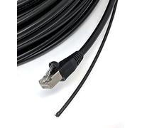 Cable Ethernet Impermeable para Exteriores Cat6 de 45,7 m (Cobre Puro y Blindado) (Conectores Instalados), Cable de Internet, Cable de Red RJ45, Cabo de Rede, Cable de Datos
