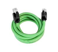 Cable Ethernet industrial flexible con blindaje de cadena de arrastre, cable Gigabit Cat 6A, cable de extensión RJ45 de 8 pines(Green,500cm)