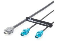 Cable Ethernet IX a doble H-MTD para automoción, 2 m, 10 Gbps y divisor en Y, para ADAS, pruebas ECU y depuración de redes de vehículos
