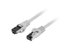 Lanberg Cable de red Latiguillo Cat.8.1 S/FTP LSZH CU 1 m RJ-45 Fluke Passed Gris