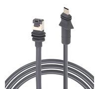 Cable Ethernet para exteriores con clasificación IP68, 2 m, para Generation 3 Enterprise Kit, alta velocidad, 1200 Mbps, alimentación a través de Ethernet, cable de enrutador de