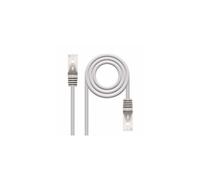 Cable Ethernet RJ45 Cat.6 - Cable Nano - 3 m - Gris - FTP AWG24 - Transferencia de datos - Alta velocidad - Interior