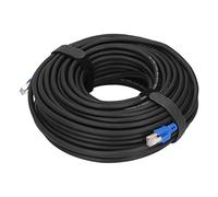 Cable Ethernet RJ45 Cat8 Chapado en Oro, Cable LAN de 40 Gbps 2000 Mhz para Mods/enrutadores, para Redes Informáticas de Alto Rendimiento (25 m / 82 pies)