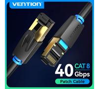 Cable de red Vention IKABD Cat.8 RJ45 SFTP 50cm 40Gbps 2000MHz Negro