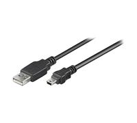 Cable Ewent EC1027 USB-A 2.0 a Mini USB-B 1.8m Negro