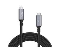 Cable Ewent EC1070 USB4 Thunderbolt 4 40Gbps 240W 1m Negro Chip E-Marker