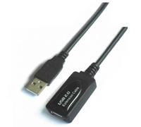 Cable extensión USB 2.0 AISENS 5.0m con amplificador chipset avanzado negro