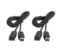Cable extensor de juego de 2 piezas de 1,8 m para el minicontrolador SNES Classic 2017, color negro
