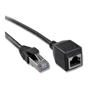 Cable extensor Ethernet para conexiones RJ45, cable de red con conector macho a hembra en ángulo descendente de 90 grados, cable de extensión