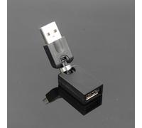 Cable extensor USB 3.0 giratorio con conector macho a hembra, giro de 90 grados, carga rápida, tecnología de reducción de ruido, capacidad de