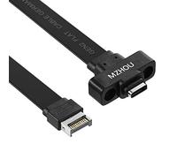 Cable Extensor USB-C Frontal Type-E 10Gbps USB3.2 Interno para Placa Base | Extensión del puerto USB-C frontal, compatible con carga rápida de 100W y diversos dispositivos USB-C