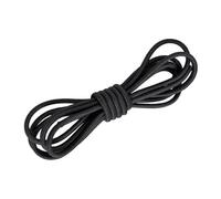 Cable fijo Banda de goma látex alta elasticidad, cuerda elástica redonda, for trampolín, tendón vaca, 1 pieza(Black,10M*1MM)
