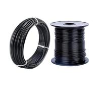 Cable flexible de acero inoxidable 304 con revestimiento de PVC negro, de 10, 20, 50 y 100 metros, diámetro de 1, 1,5, 2, 3, 4 y 5 mm.(20M,1mm after coating)