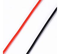 Cable Flexible de Cobre Estañado 18AWG, 5m, Aislante de Silicona, Negro y Rojo - Alta Resistencia Térmica, Flexibilidad Superior, Para Motores y Modelos Industriales