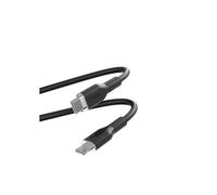 Cable flexible PURO ICON - Cable USB-C a Lightning MFi 1,5 m (Negro)