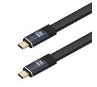 Cable flexible USB 3.2 tipo C, 20 GBPS, transferencia de 8K60Hz para copia de seguridad de archivos rápida y duradera para discos externos de vídeo