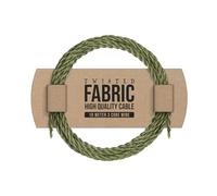 Cable flexible vintage de 10 metros, cable eléctrico de tela trenzada de 3 núcleos para múltiples usos en lámparas, lámpara antigua antigua, luces colgantes, otros (Verde militar)