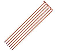 Cable for radios de bicicleta 36 piezas con boquillas for ruedas 26/27,5/29 pulgadas, arcoíris alta resistencia acero 45#(186mm red)