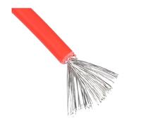 Cable fotovoltaico Solar Rojo de 14/12/10 AWG, 2,5 mm2, 4, 6, Cobre extensión CC for Sistema(Red Cable 3 Meter,16 AWG)