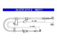 Cable, freno de servicio ATE 24.3727-2111.2