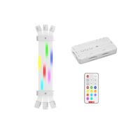 Cable Fuente Alimentación para Tarjeta Gráfica ARGB de 3 X 8 Pines, Cable Extensión Alimentación RGB, Cable Fuente Alimentación RGB para Tarjetas