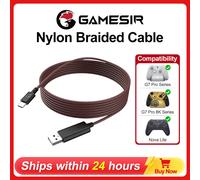 Cable GameSir de 3 m para G7 Pro, G7 Pro 8K, Nova Lite, Cyclone 2, G8 Plus, Accesorios para Gamepad, Conector USB, Cable Original Trenzado de Nailon Green