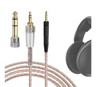 Cable Geekria Apollo compatible con Sennheiser HD 620S/599/598/550/505, reemplazo 3,5 mm/6,35 mm a 2,5 mm para auriculares hi-res, HiFi (10 ft/3 m)