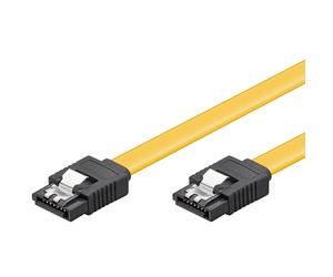Cable Goobay HDD S-ATA de 0,5 m [S-ATA Tipo-L > Tipo-L, Amarillo]