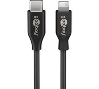 Cable Goobay Lightning a USB-C 1 m Negro