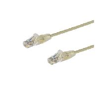 StarTech.com Cable Cat6 de 50cm - Delgado - con Conectores RJ45 sin Enganches - Gris