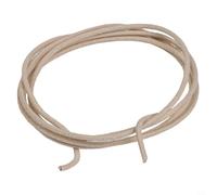Cable Guitarra 1M Algodón Encerado Estañado Previo(White)