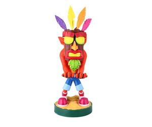 Cable Guy Aku Crash Bandicoot, Soporte de sujeción o Carga para Mando de Consola y/o Smartphone de tu Personaje Favorito con Licencia de Activision. Producto con Licencia Oficial. Exquisite Gaming