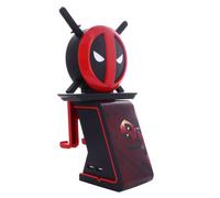 Cableguys Ikon Marvel Deadpool Soporte para Accesorios Gaming y Smartphone - Soporte multifunción Iluminado, Compatible con Xbox, PlayStation y la mayoría de mandos Gaming
