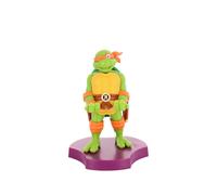 Cable Guys Minis Teenage Mutant Ninja Turtles Michaelangelo Soporte Movil y Auriculares In Ear - Soporte movil para Auriculares y Dispositivos pequeños, Porta telefono Escritorio, Accesorios Gaming