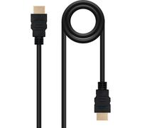 Cable HDMI Nanocable 10.15.1700 V1.4 1m Macho-Macho Oro Alta Velocidad 3D ARC Negro