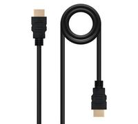 Cable HDMI 1.4 Nanocable 10.15.1700/ HDMI Macho - HDMI Macho/ 1m/ Negro
