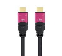 Cable HDMI 2.0 4K@60Hz, repetidor A/A, negro, 20m; ideal para conectar dispositivos de alta definición y extender la señal.