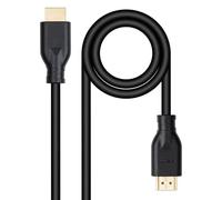 Cable HDMI 2.0 4K a 60Hz, 18 Gbps, 5m, color negro - Ideal para conectar dispositivos de audio y video de alta definición.