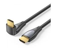 Cable hdmi 2.0 4k acodado vention alrbg/ hdmi macho - hdmi macho/ 1.5m/ negro