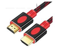 Cable HDMI 2,0 4K HDR 1m 2m 3m 5m 10m Compatible con adaptador extensor divisor portátil TV LCD PS3/4 ordenador proyector(Red Black,10m)