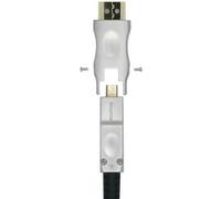 Cable HDMI 2.0 4K Macho - Micro HDMI Macho con Adaptador (20 mts) - AISENS