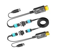 Cable HDMI 2.0 de fibra óptica pura MPO desmontable 4K de 100 pies, 18 Gbps, ARC, 4K 60Hz, 4K 120Hz, HDR dinámico, HDCP 2.2/2.3 para PS5, Xbox, Denon Yamaha Receiver, LG, Samsung, Sony TV