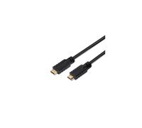 Cable HDMI 2.0 Premium 4K 60Hz 18Gbps Macho/Macho con Repetidor 30m Negro