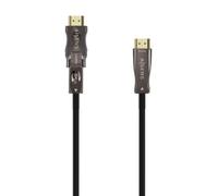 AISENS - A153-0646 - Cable HDMI V2.1 AOC desmontable ultra alta velocidad 8K@60Hz 4K@120Hz 4:4:4 48Gbps, A/M-D/A/M, negro, 30m