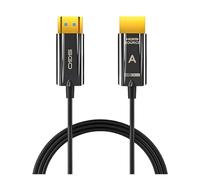 Cable HDMI 2.1 De Fibra Óptica 8K Unidireccional, Cable HDMI Trenzado 8K HDR De 48 Gbps De Ultra Alta Velocidad 8K A 60 Hz, 4K 120 Hz, Apto For Instalación En Pared.(Ultra Slim version,15m)
